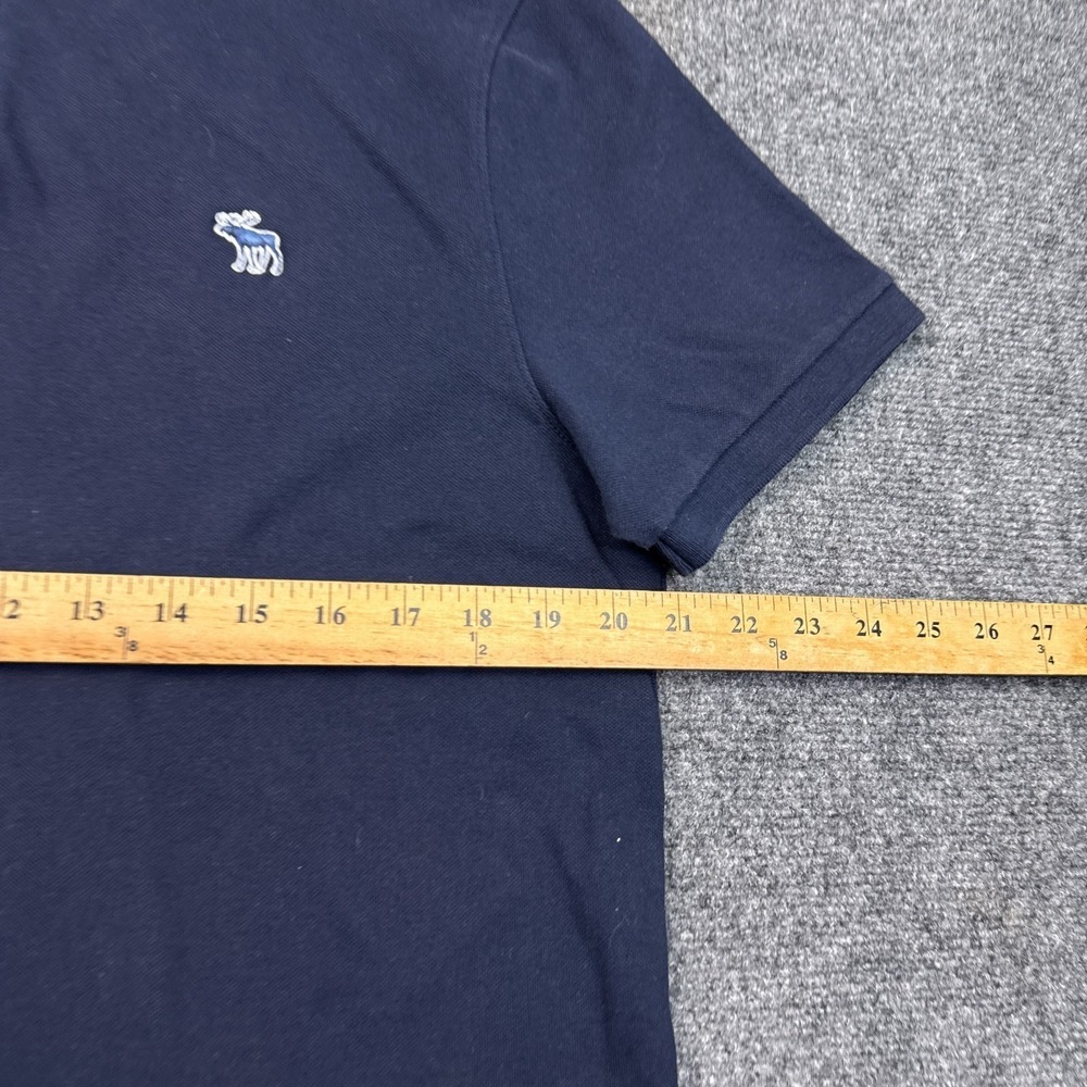 Abercrombie Don't Sweat It Polo Shirtโ Mens Size Large Navy Blue Casual - Picture 8 of 9